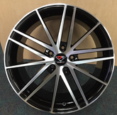 20" DCENTI DCTL 012-M Wheel 🌟 20X8.5 +32 5X112 🌟 C.B 66.6 Black & Machined Rim